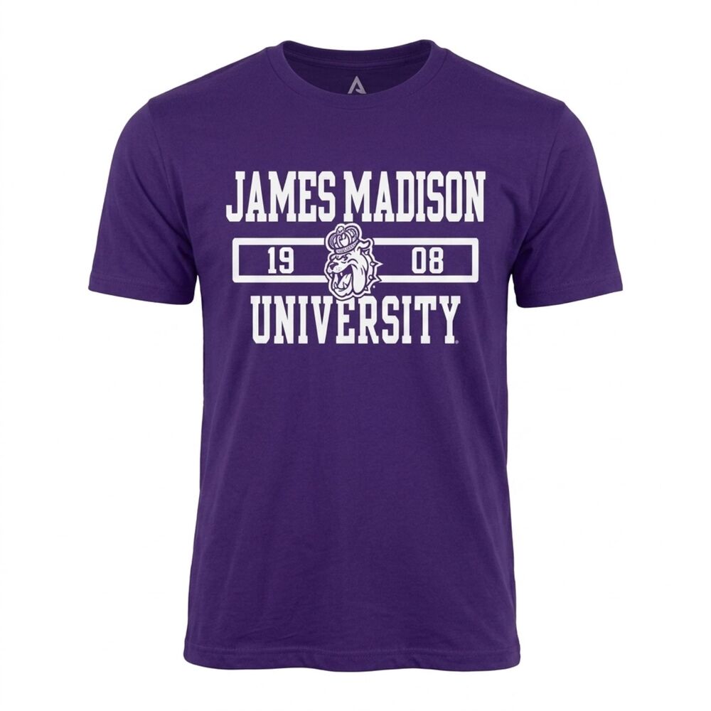 AUGUSTA SPORTSWEAR JAMES MADISON UNIVERSITY BULLDOGS UNISEX COTTON CREWNECK TEE